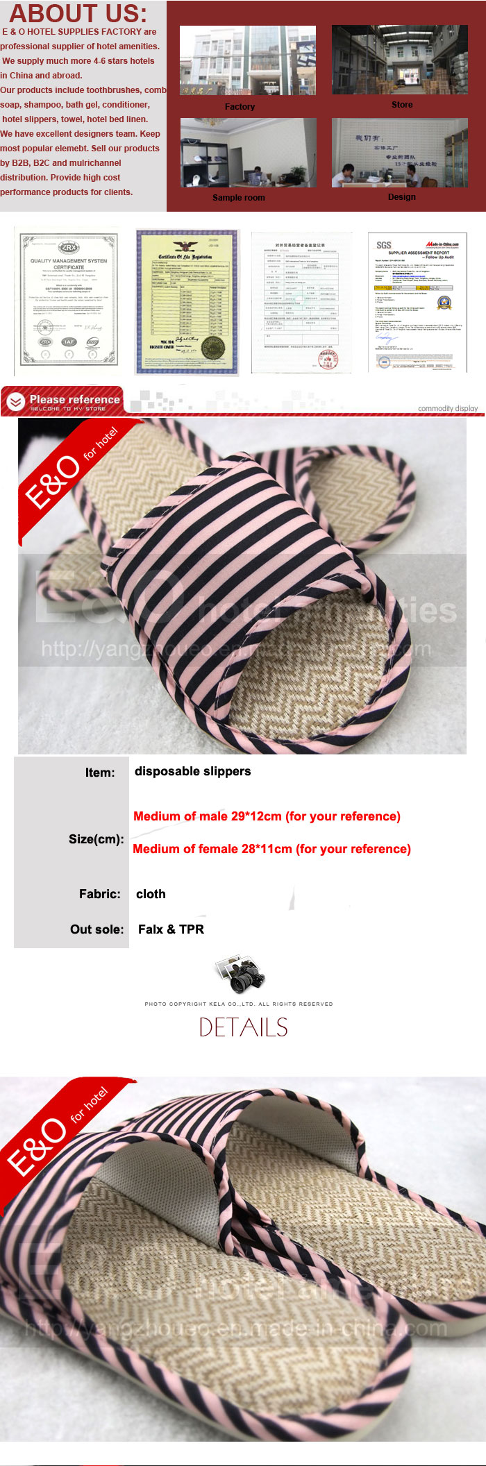 Flax & TPR Sole Indoor Room Hotel Slippers Buy KEYWORD1 Product on E